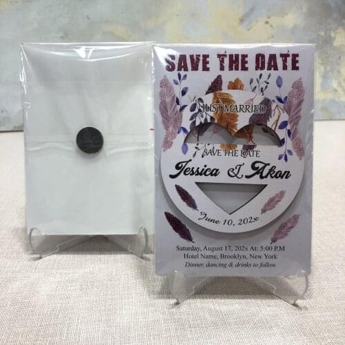 Save the Date Invitation Card Magnet Wedding, Engagement 20 pcs
