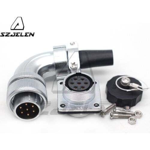 WEIPU WS20 right angle series 2 3 4 5 6 7 9 12pin metal waterproof connector, can be used in industry, aviation, communications
