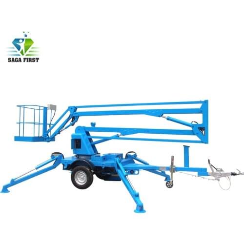 14m single person man lift articulated boom lift for street light