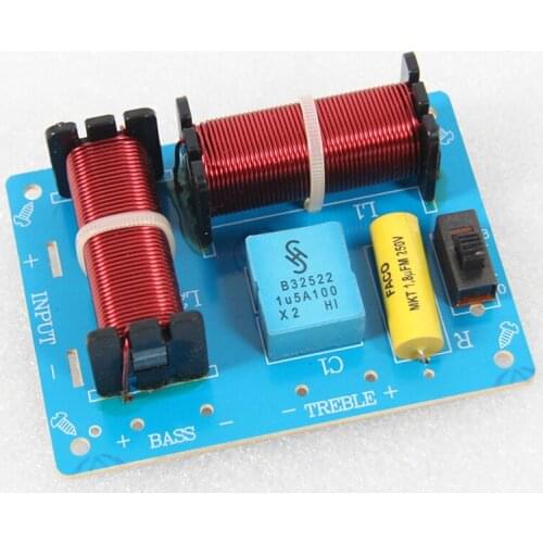 2pcs/lot Speaker Divider High and Low Divider Full-Frequency Speaker Crossover DIY Audio Accessories D-227 Splitter