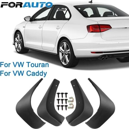 4pcs/set Car Accessories Car-styling Front Rear Mudguards Fender Mud Flaps Splash Guards Scratch Resistant For VW Touran Caddy