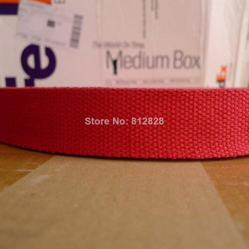 50 Yards 1.25'' 32mm #37 Red Color High Quality Bag Straps Polyester Webbing