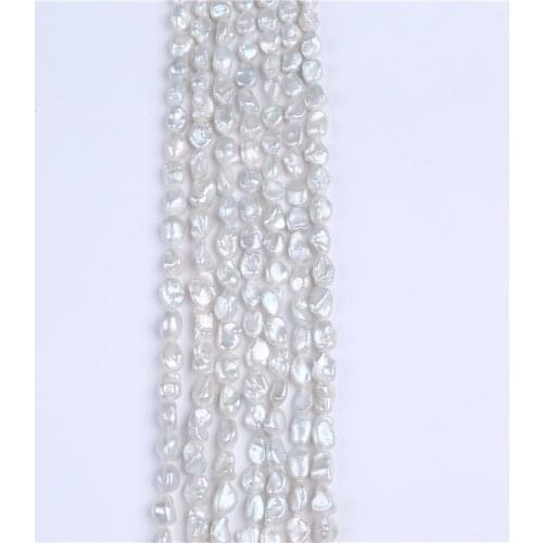 7-8mm keshi pearl freshwater pearl strands for making jewelry