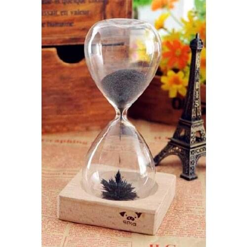 Decorative Magnet Magnetic Wooden Hourglass aesthetic desktop blue Sandy clock