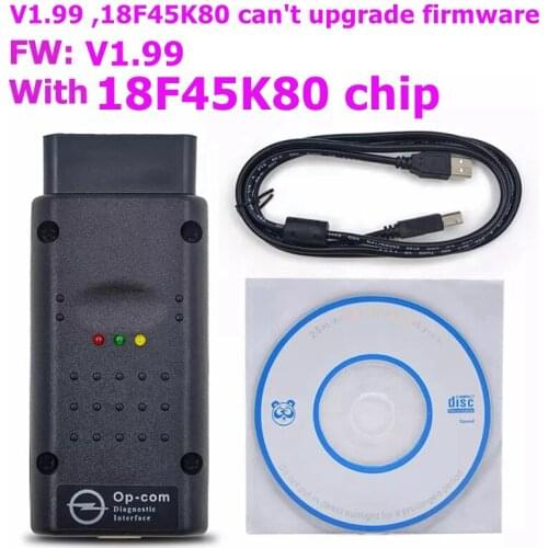 Best quality V1.95 OPCOM with PIC18F458 chip OP-COM obd2 for opel auto can bus scanner OBDII diagnostic tool op com