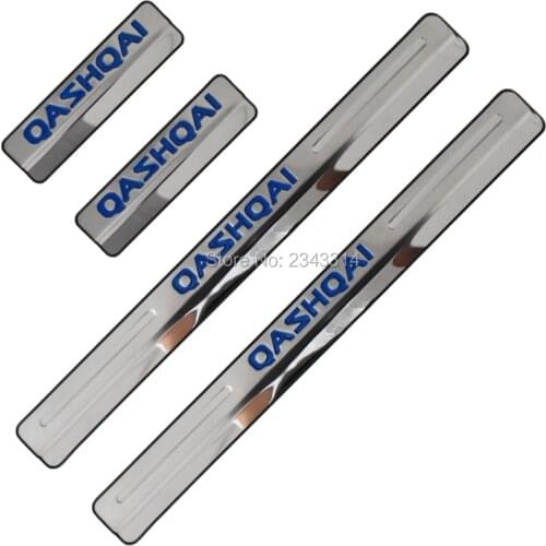 For Nissan Qashqai J11 2016-2020 Accessories Stainless Door Sill Kick Scuff Plate Guard Pedal Protector Trim Cover Car Styling
