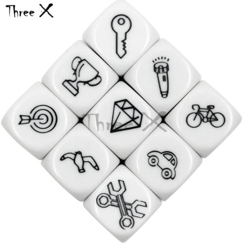 Talking Story Dice Educational Toy English Rules Family/ Party Evening Fun Imagine Toys for Kids Learning