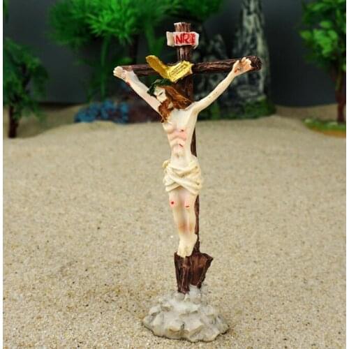 CATHOLIC SACRED ART CROSS JESUS CARTOON VINTAGE PENDULUM TABLE DECORATION