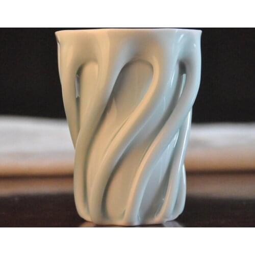 Cool Very classic spiral ceramic Drinkware cup Tree Vines shape ceramic coffee cup Fine Art Cup