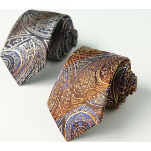 Linbaiway 6cm Polyester Ties for Men Casual Dress Paisley Jacquard Gravatas Slim Wedding Party Necktie Accessory Custom LOGO