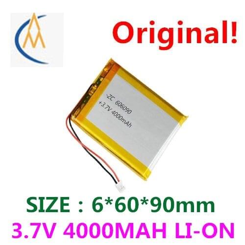3.7 V lithium polymer battery 606090 large capacity tablet charge battery mobile power batteries navigators