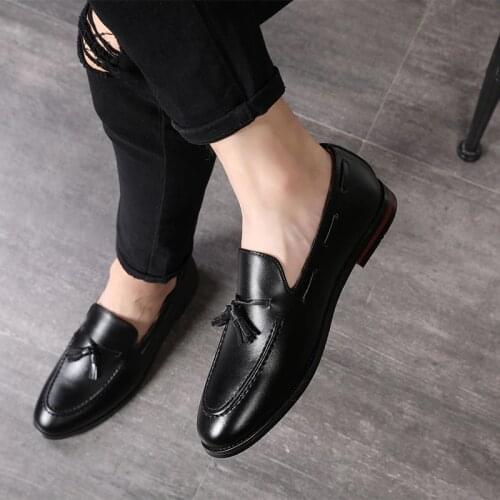 M-anxiu Black Bottom Leather Fashion Tassel Loafers Luxury Business Wedding Lace Up Dress Bright Wedding Shoes