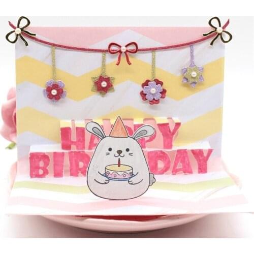 ZFPARTY Celebration Ornaments Metal Cutting Dies for DIY Scrapbooking/Card Making/Kids Fun Decoration Supplies