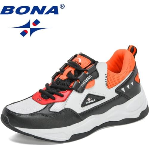 BONA 2021 New Designers Cushioning Outdoor Running Shoes Men Non-slip Sport Man Shoes Professional Athletic Training Sneakers