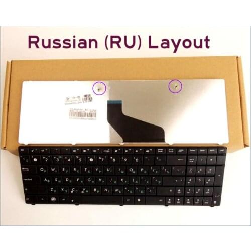 New Keyboard RU Russian Version For ASUS X53B X53T X53BR K53Z K73TA K73T X73B A53U A53E K54C Laptop