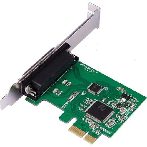 New Parallel Port DB25 LPT Printer to PCI-E Express Card Converter Adapter Win7