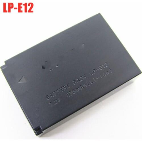 Original LP-E12 875mAh Digital Camera Battery For Canon EOS M50 M10 M100 M2 M200 100D M Kiss X7 Rebel SL1 Camera LC-E12E Charger