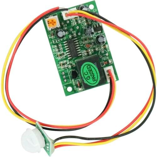 DC 12V PIR IR Pyroelectric Infrared Module Adjustable Relay Output Human Body Sensor