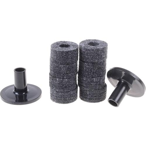 1 Set 8PCS Cymbal Stand 25mm Felt Washer With 2PCS Cymbal Sleeves Replacement for Shelf Drum Kit New
