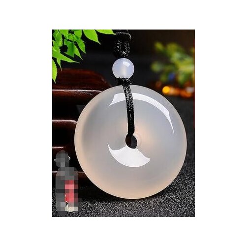 Natural buckle pendant ice chalcedony green yellow red violet necklace men and women models>>> women jewerly Free shipping