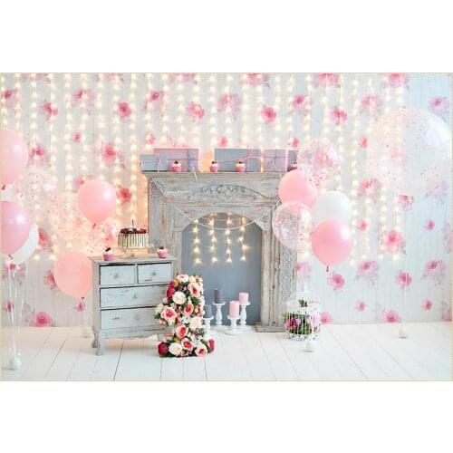 Professional Star light photo backgrounds vinyl 1st year birthday portrait photography backdrop for photo studio props LV-534