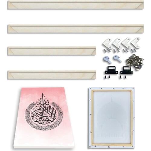 DIY Large Size Natural Pine Wooden Painting Frame Custom Photo Frame Wood Frame for Picture Poster Wall Canvas Painting Cadre