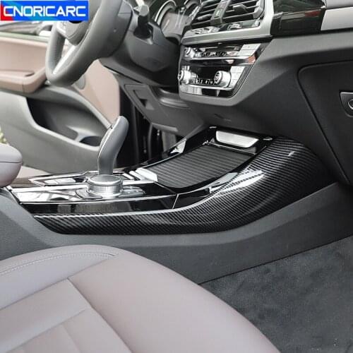 Car Styling Console Gearshift Both Side Decoration Panel Cover Trim For BMW X3 G01 G08 2018 Interior ABS Stickers