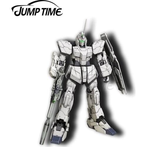 Jump Time 13 x 6.3cm For Gundam RX-0 Unicorn Car Stickers Vinyl JDM Bumper Trunk Graphics Windshield Bumper Windows Fine Decal