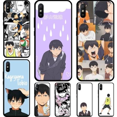 Tobio Kageyama Haikyuu Funny Phone Case For Xiaomi Redmi Note 10 Pro 8 9 Pro 8T 9S Cover For Redmi 9T 9 9A K40 9C 7A 8A