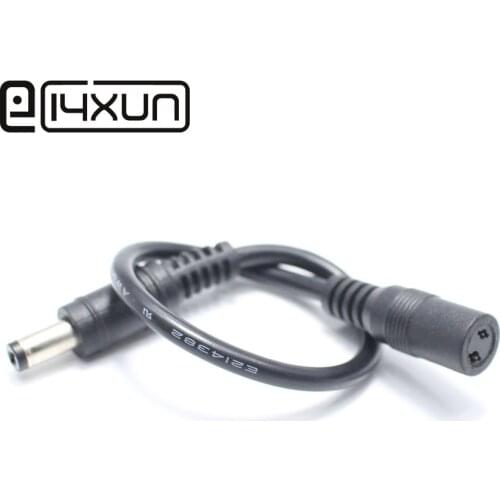 1pcs Round 2Pin Male DC Power Conversion Plug to Female 5.5*2.1mm Jack with 23cm cable for Universal Adapter Notebook Laptop