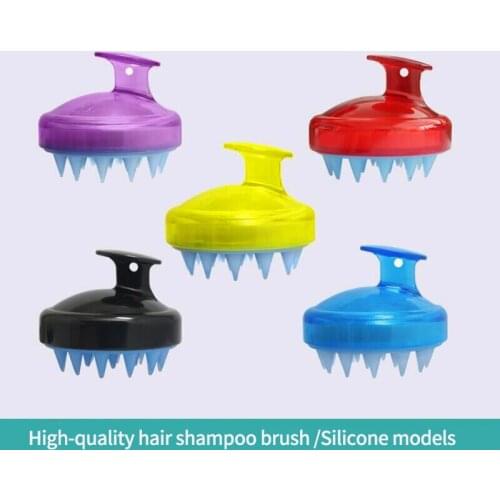 1 Pcs Hot Selling Silicone Adult & Children Can Use Scalp Shower Massage Shampoo Brush And Hair Comb Hairdressing Supplies