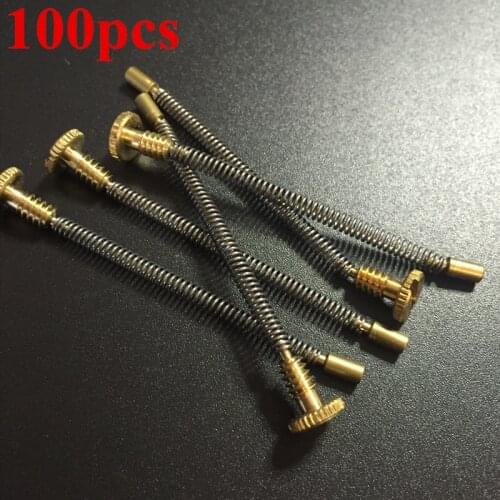 100pcs/Lot 50*2.5mm For ZP Kerosene Grinding Wheel Lighter Replacement Flint Spring Screws Lighters Repair Accessory Wholesale