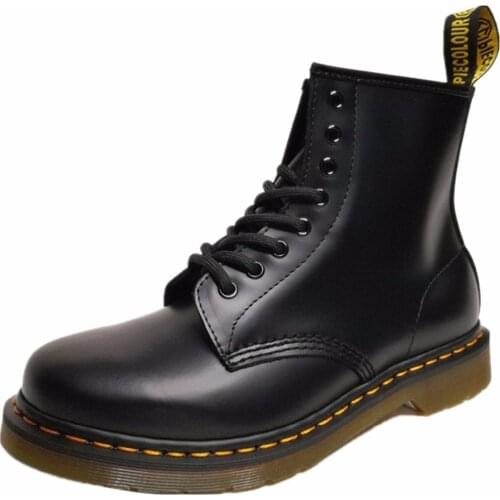 1460 8-Eye Black Patent Leather Boots Black Patent Lamper shoe