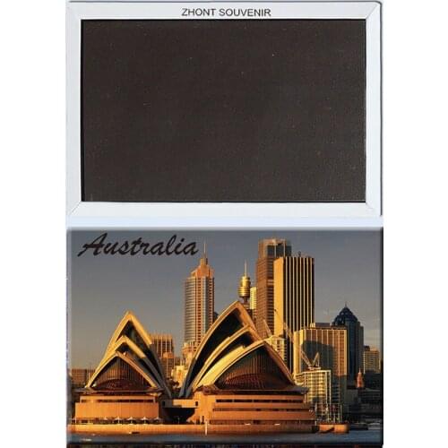 5 Images of Harbor_at_dusk,sun-kissed Australia_Sydney Fridge Magnets,Opera_House souvenirs for world City