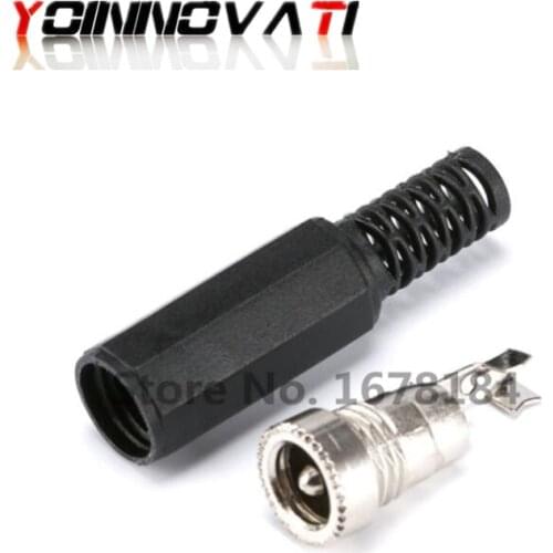 5pcs Female DC Power Jack Plugs Socket Adapter Connector 2.1/2.5mm x 5.5mm For Socket Repairs Tool 5.5*2.1mm 5.5*2.5mm