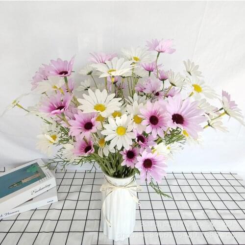 53cm Little Daisy Bouquet Artificial Flowers for Home Garden Party Wedding Decoration Marriage Garden Decoration Farmhouse Decor