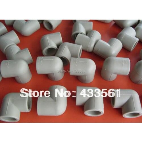Free Shipping 10pcs Quality Enviroment - friendly PPR Pipe Elbow 90deg Angel Fittings DN20 Connector for sanitary water pipeline