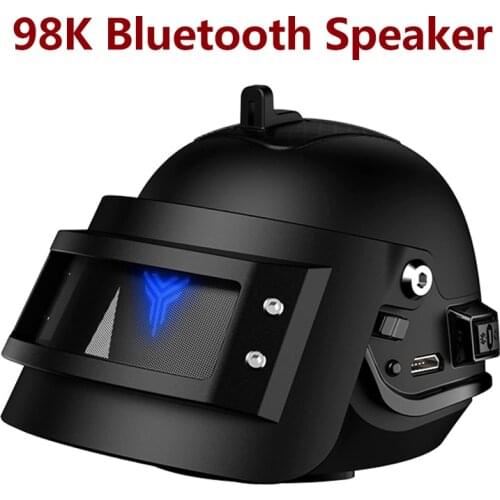 98K Helmet Bluetooth 5.0 Speaker Portable Wireless Bass Column For PC Computer Phone 3D Stereo Music Center Subwoofer Handsfree