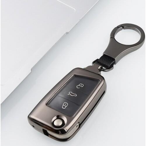 Zinc Alloy Car Key Cover Case For Volkswagen VW Golf7 mk7 Seat Ibiza Leon FR 2 Altea Aztec For Skoda Octavia car accessories