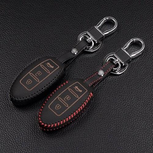 Car Leather Handle Remote Control Car Key Cover For Nissan For Infiniti EX FX G25 G37 FX35 EX25 EX35 FX37 EX37 Q60 QX50 QX70