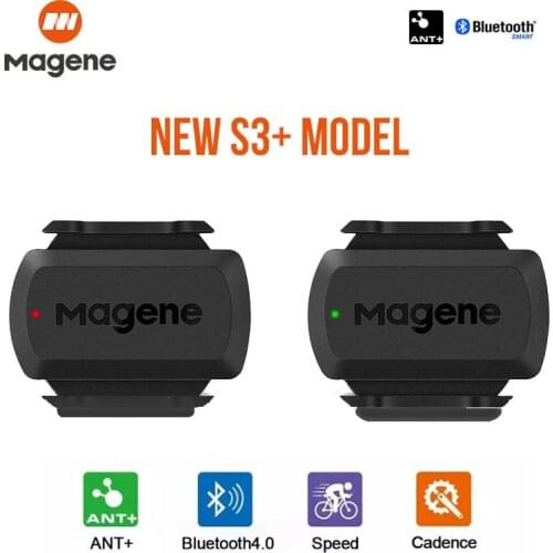 Magene S3+ Bicycle Speed/Cadence Sensor and H64 Heart Rate Monitor ANT+Bluetooth Wireless Speedometer for Garmin IGPSPORT Bryton