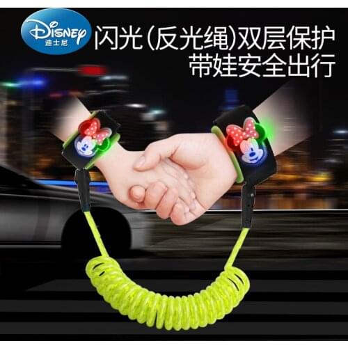 Disney Child Anti Lost Wrist 1.8M Strap Rope Toddler Leash Safety Harness Outdoor Walking Band Anti-lost Wristband