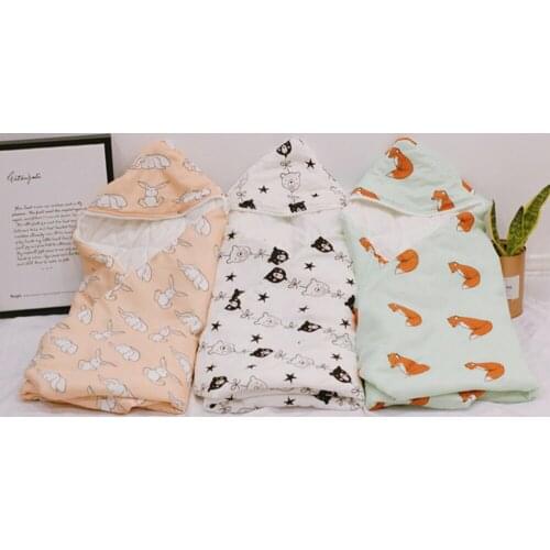 Autumn Winter New Muslin Baby Sleeping Bag Baby Bamboo Cotton Sleep Blanket Newborn Swaddling Towel Baby Quilt Sleepsack