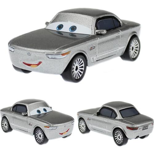 Disney Pixar Cars 3 Gray Sterling Lightning Mcqueen 1:55 Metal Alloy Scale Boys Toys Car As Best Birthday New Year Gifts