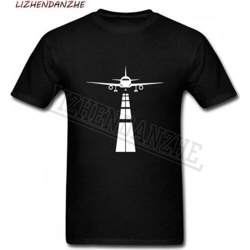 Pilot Airplane T Shirt Men Summer Short Sleeve Eat Sleep Fly Repeat Vintage T-Shirt Cotton Tees Black 0153
