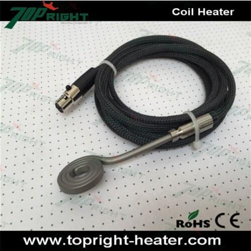 ID9mm OD26mm dnail with flat coil heater for electric enail heater coil with 4 full wraps