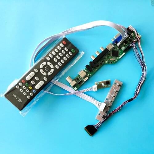 Kit for LTN160AT06-W01/LTN160AT06-B01 LED TV AV Controller board 1366x768 remote LVDS USB VGA panel 40pin Screen HDMI Audio 16