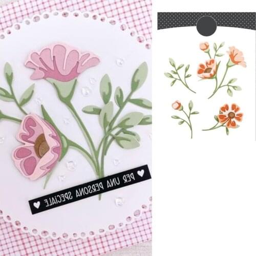 LAYERED FLOWER Metal Cutting Dies for Scrapbooking DIY Paper Handmade Album Stamp Maker Photo Album Template New 2021 Arrive
