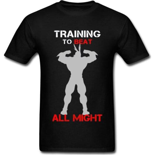 Men T-shirt My Hero Academia Tee Shirts Fitness Anime Clothing Al Might One For All Tshirt 2019 Summer Cotton T Shirt Cool Deku
