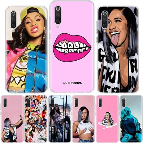 Nova Cardi B tongue Phone For Xiaomi Redmi Note 10 Pro 9 9S 9C 9A Case 8 8T 8A 7 7A 6 6A 5 5A S2 K20 K30 Coque